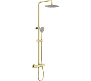 Columna monomando extensible con Kit Oro Cepillado Kloe